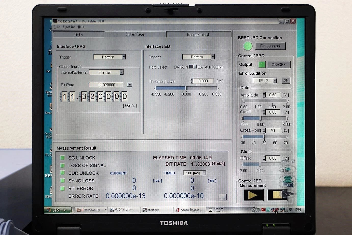 Yokogawa AP9945 11.3000Gb/s Bit Error Rate Testers PPG ED
