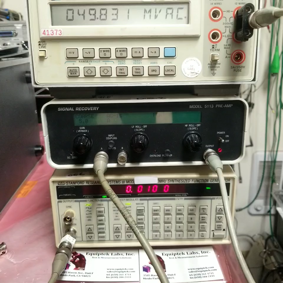 Low Voltage Amplifier EG&amp;G 5113
