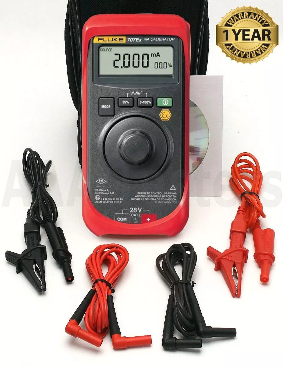 Fluke 707EX Intrinsically Safe mA Loop Calibrator ATEX Ex II 2 G Ex ia IIC T4