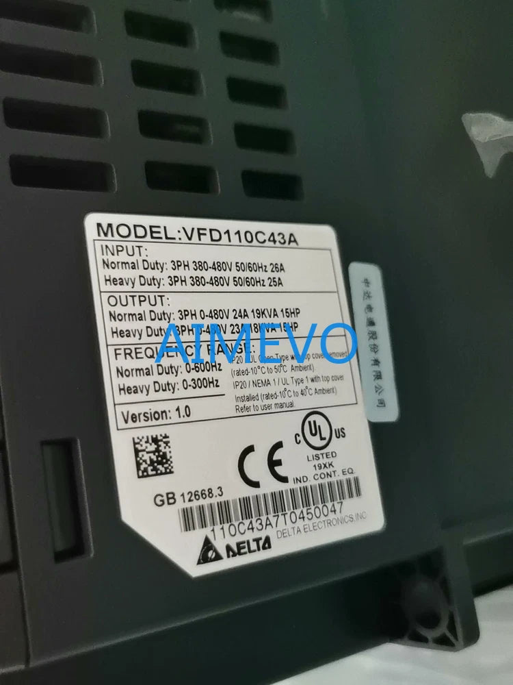 Delta VFD110C43A Used 1PC for Replacement Purposes