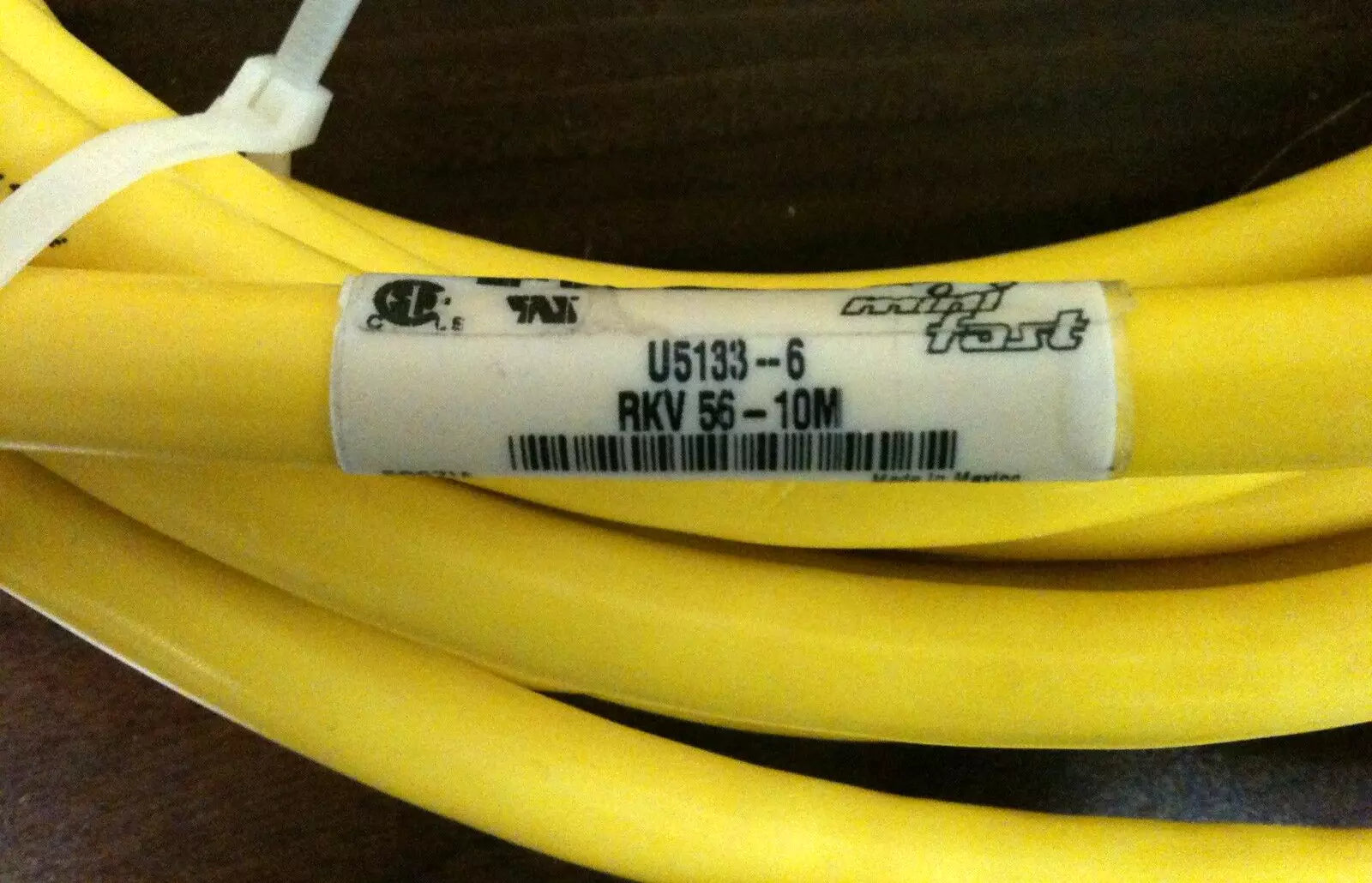 Turck RKV 56-10M Heavy Duty Cordset Cable with Connectors