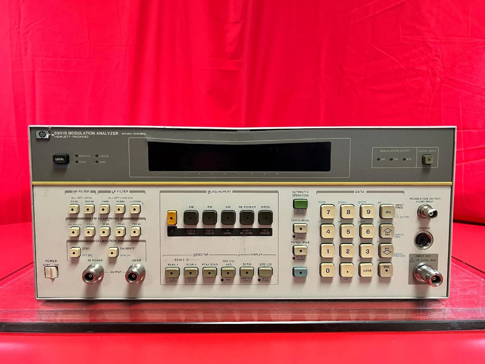 Agilent Keysight 8901B OPT. 01, 30, 32, 37 Modulation Analyzer 150 kHz-1.3 GHz
