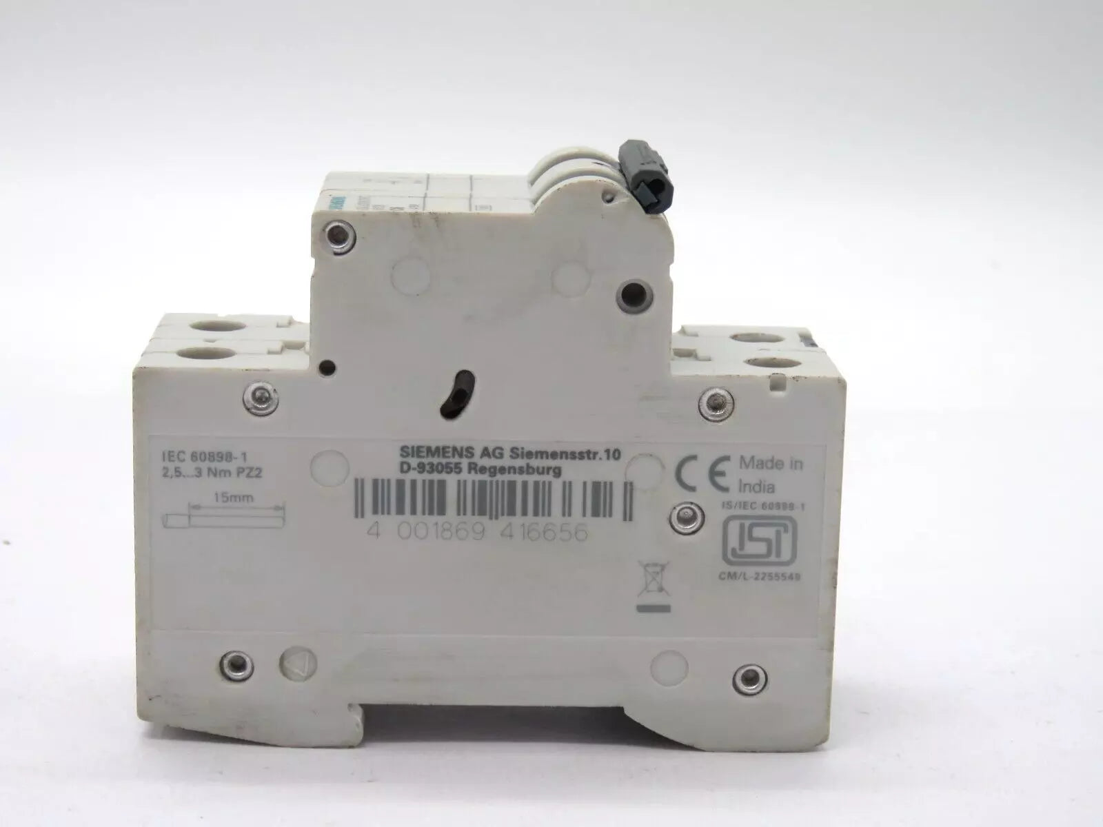 Siemens 5SL62067RC Circuit Breaker C Curve 2 Pole 400V