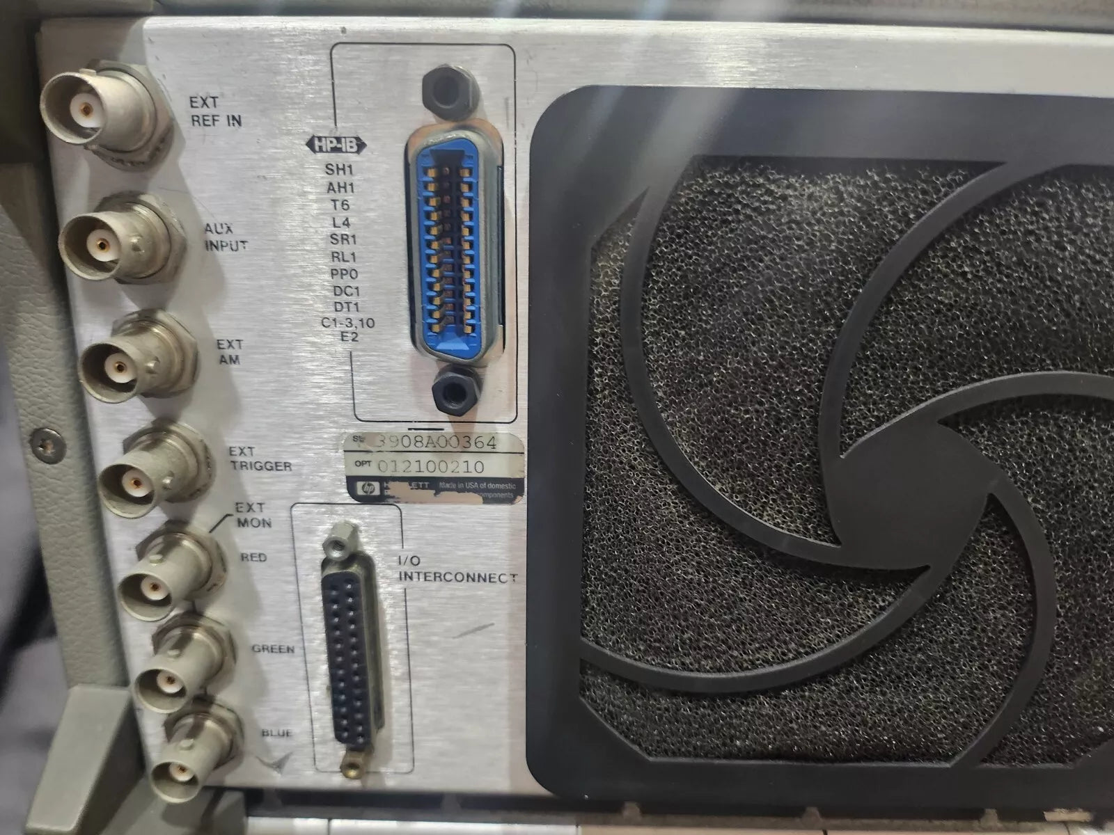 HP/Agilent 8703A 1550nm 130 MHz-20GHz Lightwave Analyzer (0354)