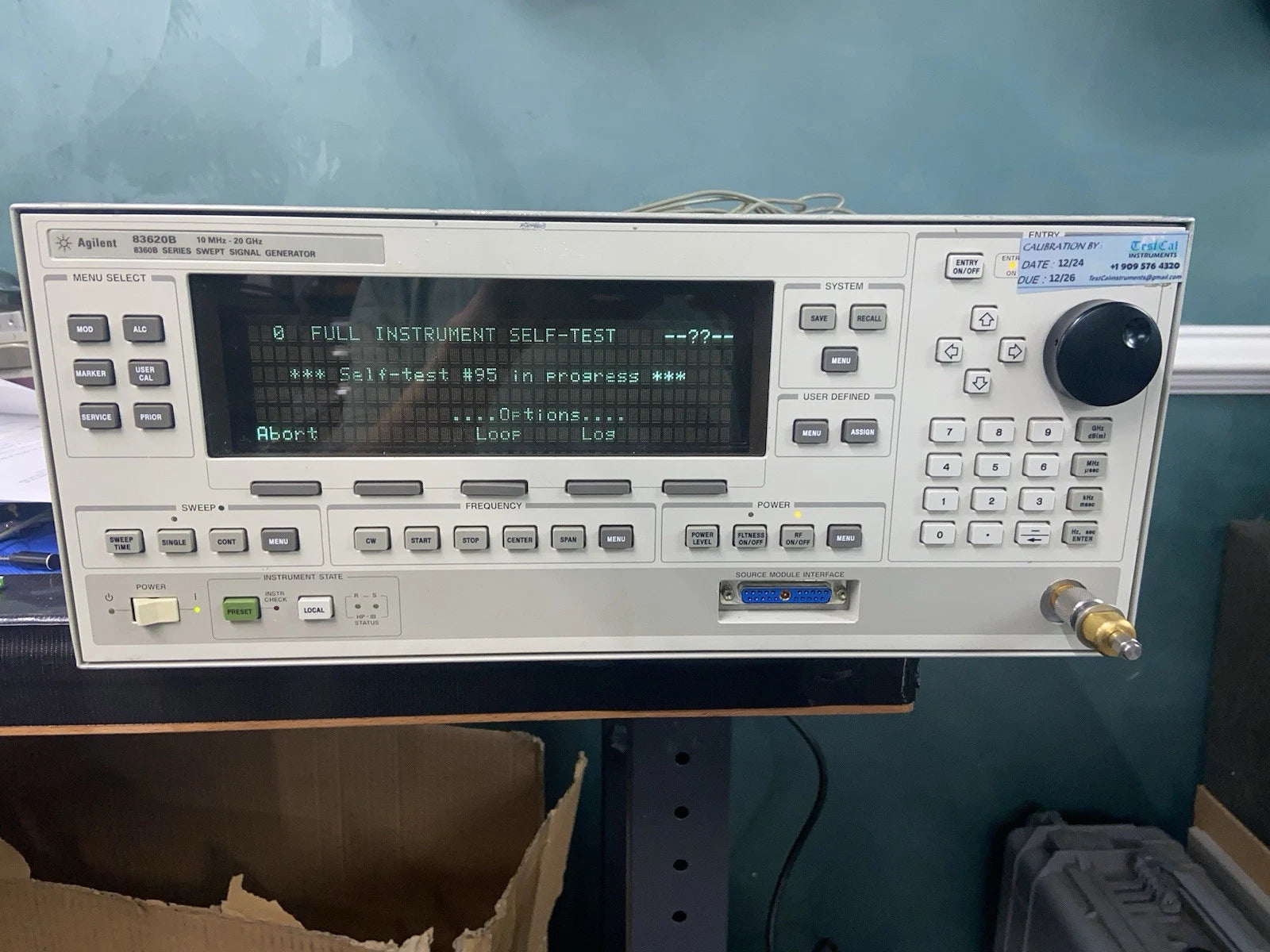 HP Agilent 83620B 83630B Signal Generator/Sweeper Cal’d Opt 8