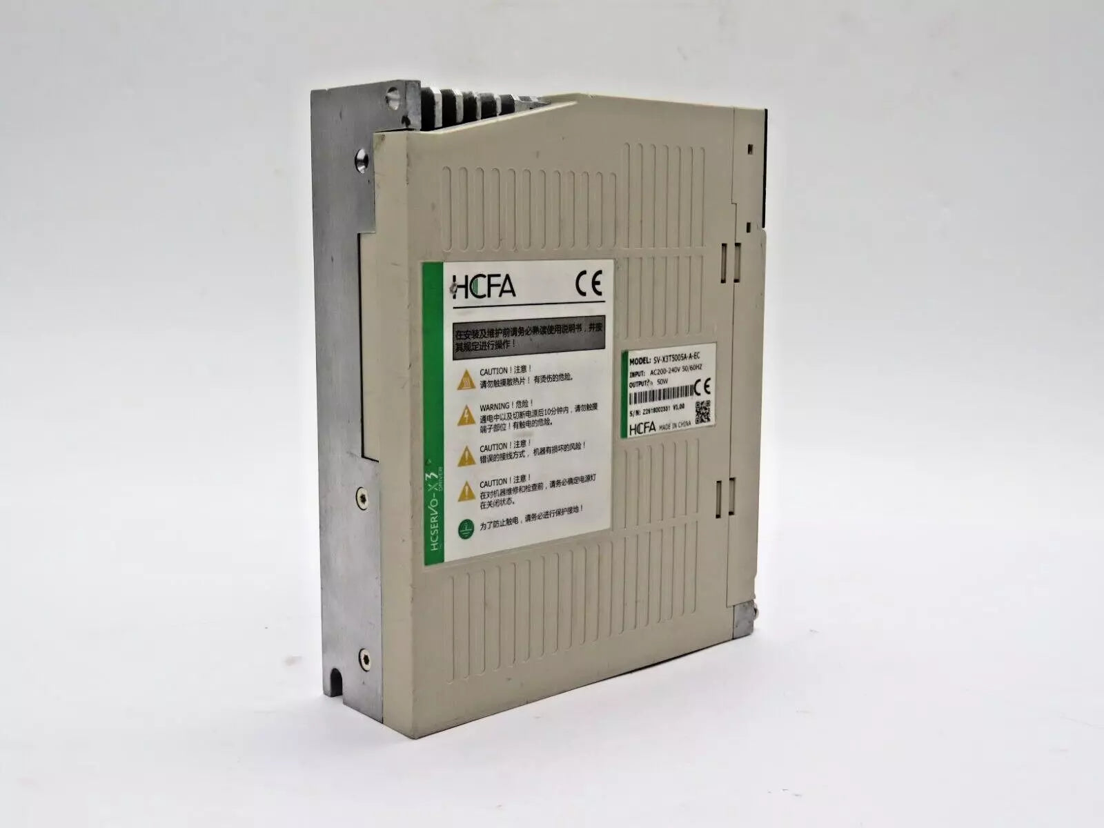 HCFA SV-X3T5005A-A-EC Servo Drive 50W DC280-325V AC200-230V CNC Automation