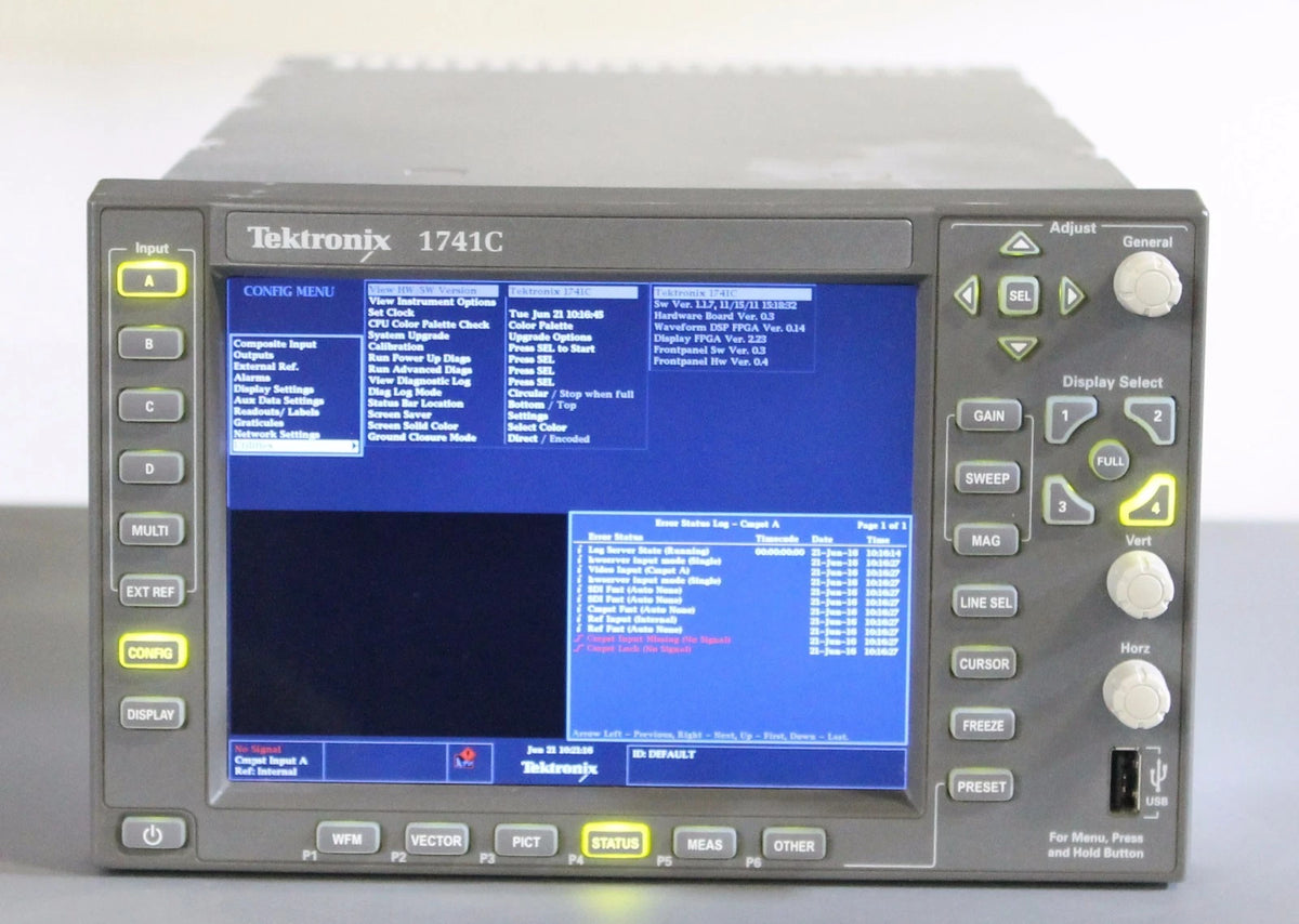 Tektronix 1741C Analog Dual Standard Waveform Monitor w/ CPS Option