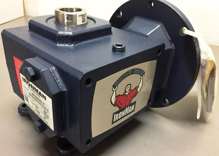 Grove Gear Ironman GR-FHMQ-818-60-HL-56-16 FTG Right Angle Reducer Ratio 60:1