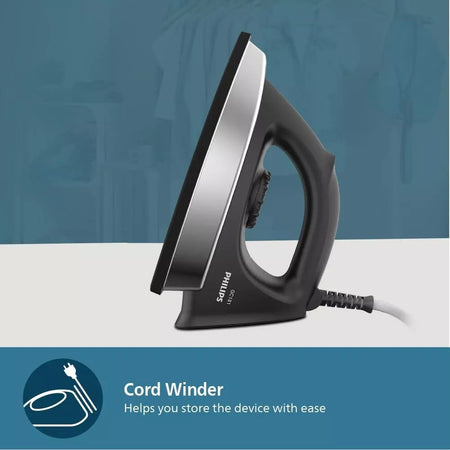 PHILIPS Heavyweight Dry Iron Stainless Steel Ergonomic Non-Stick 1000W