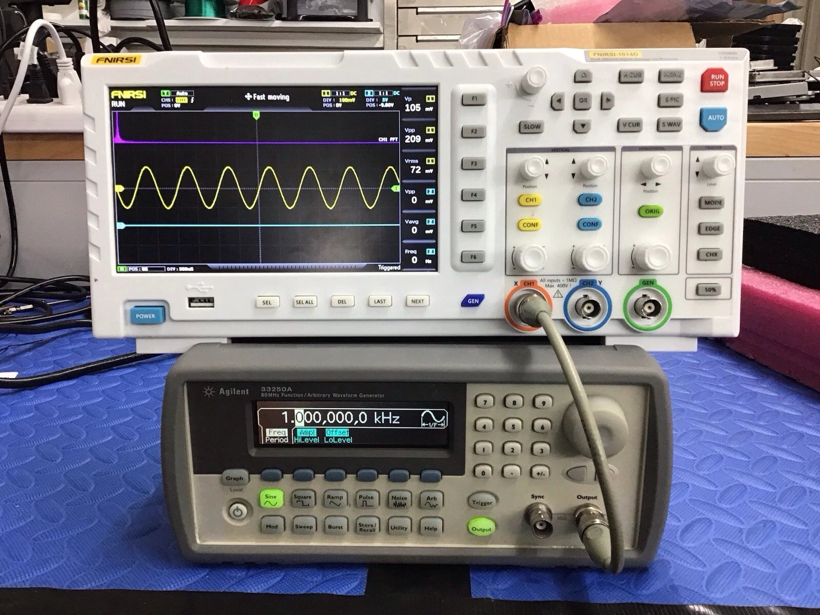 🔥Agilent 33250A 80 MHz Function/Arbit rary Waveform Generator w/Opt1 ~ CAL'D!