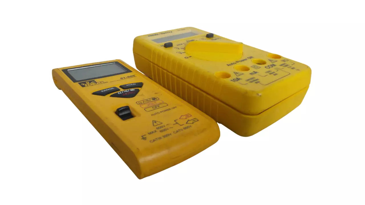 Lot of 2 IDEAL 61-605 & Sperry 61-609 Digital Multimeter
