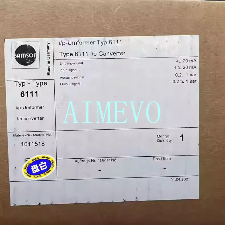 1 Pcs SAMSON 6111 electrical converter