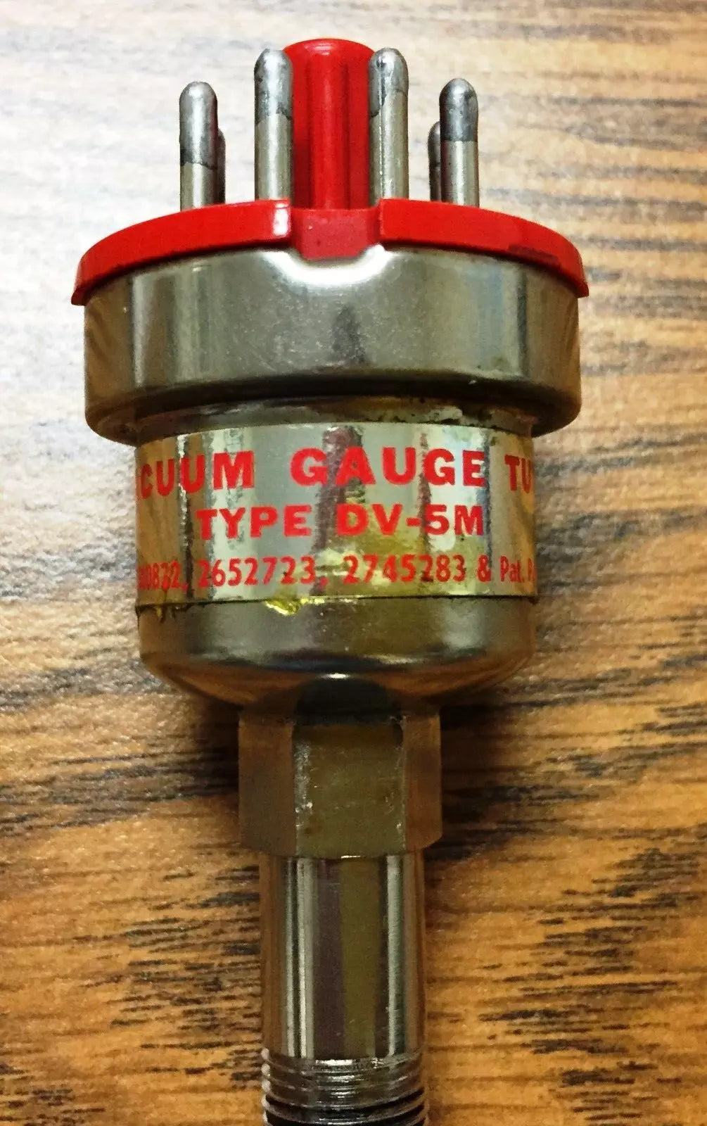 Teledyne Hastings DV-5M Thermocouple Vacuum Gauge Tube - 1 to 100 Torr Range
