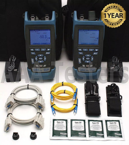 EXFO Lot of 2 MaxTester II FOT-932X SM 1310/1550 Fiber Loss Testers FOT-930 - XG eqpt