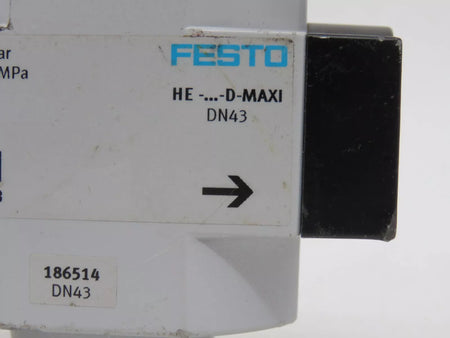 Festo HE-D-MAXI HEDMAXI Valve 3/2 Way Operating Pressure 0-16 Bar