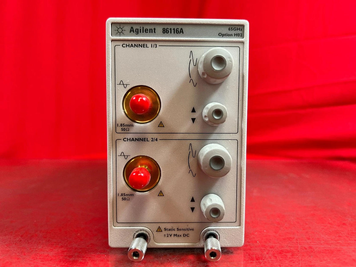 Agilent Keysight 86116A/H02 2-Channel 65 GHz Elect