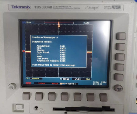 TEKTRONIX TDS 3034B Four Channel Color E Scope 300MHz 2GS/s