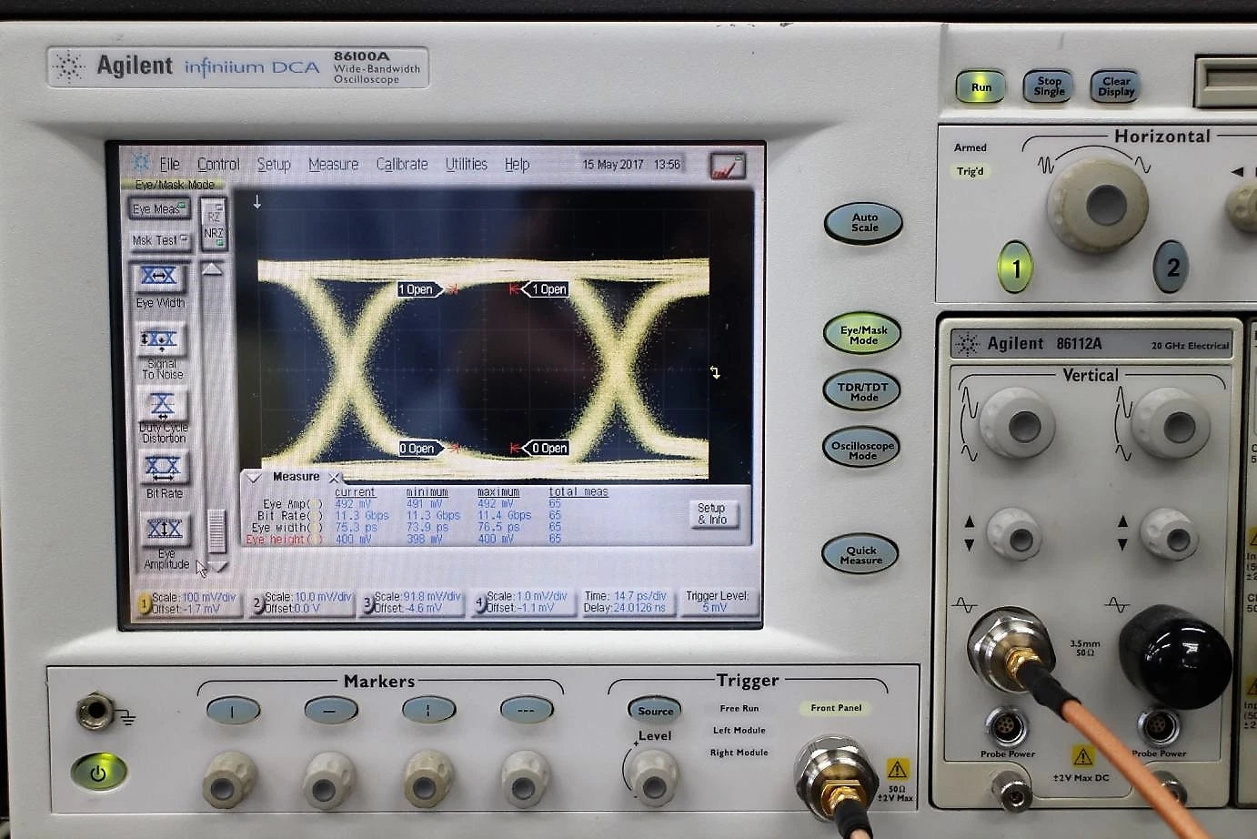 Yokogawa AP9945 11.3000Gb/s Bit Error Rate Testers PPG ED