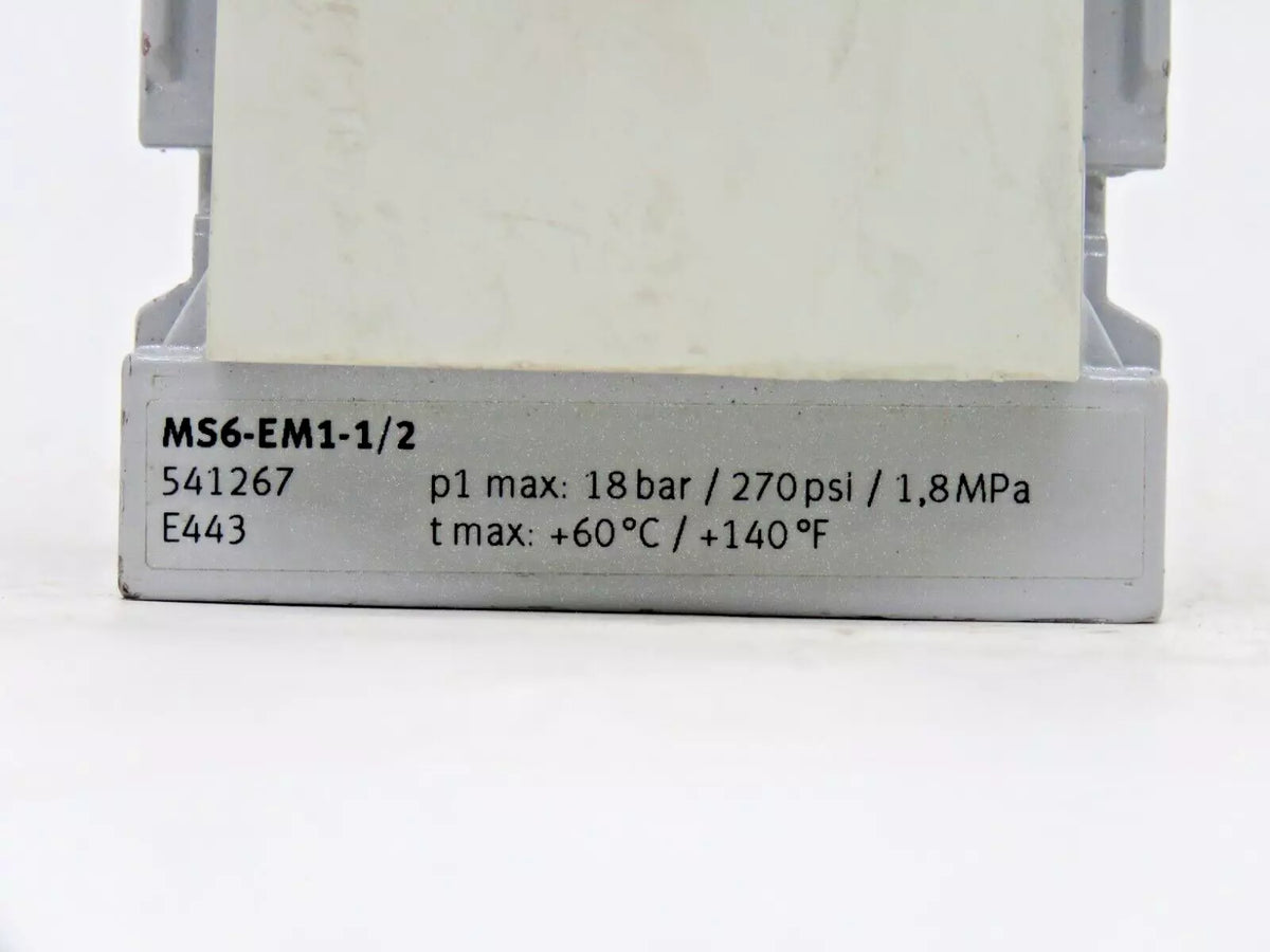 Festo MS6-EM1-1/2 Pneumatic On/Off Valve for MS6 Series Exhaust