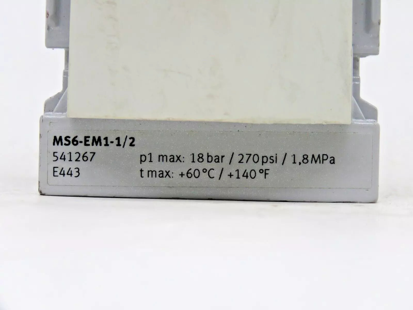 Festo MS6-EM1-1/2 Pneumatic On/Off Valve for MS6 Series Exhaust