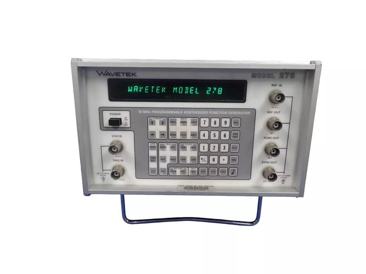 Wavetek Model 278 12MHz Programmable Synthesized Function Generator