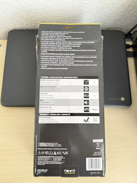 Klein Tools ET120 Combustible Gas Leak Detector / New Sealed