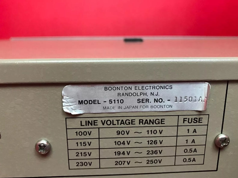 BOONTON 5110 LCR METER S/N 11501AA