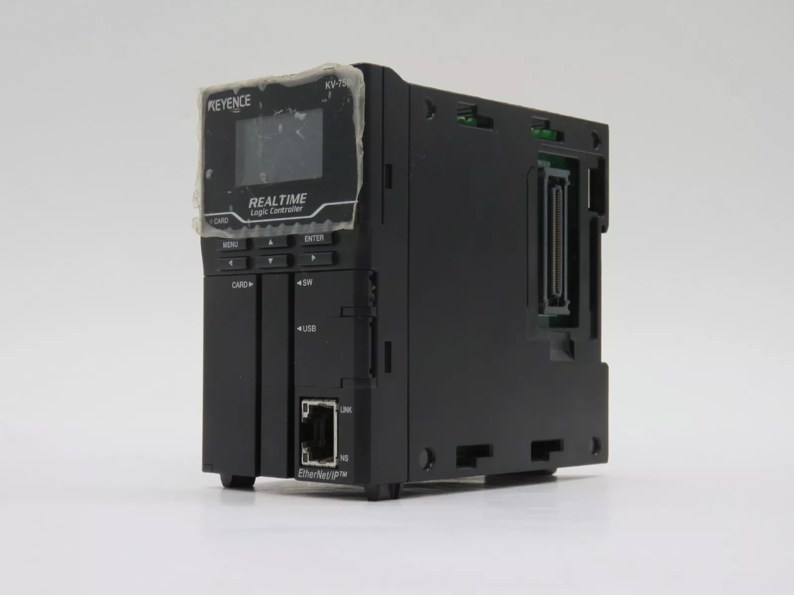 Keyence KV-7500 Programmable Logic Controller CPU Module 24 VDC Power Voltage