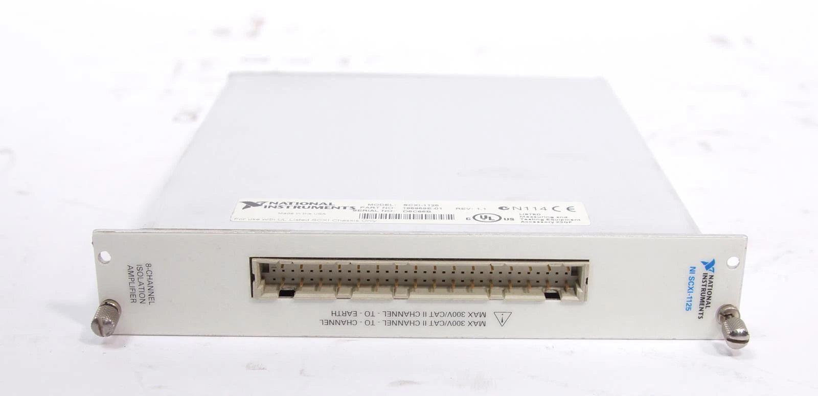 NI National Instruments SCXI-1125 8-channel Isolated Frequency Input Module