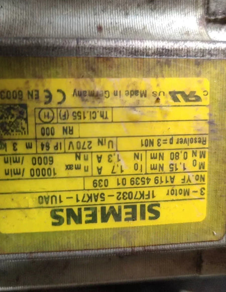Siemens 1FK7032-5AF71-1UA0 Motor Kit