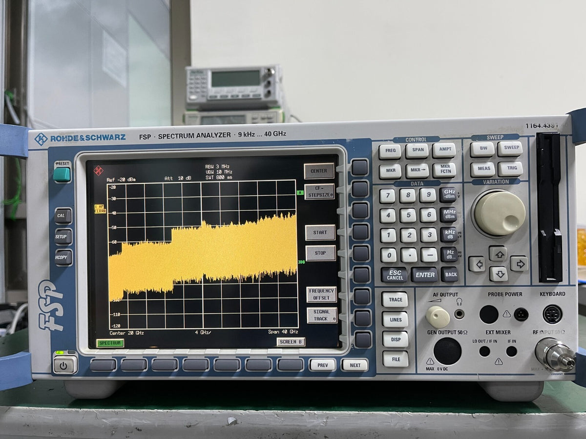 Rohde & Schwarz FSP40 9KHz - 40GHz Spectrum Analyzer 1164.4391.40 w/ FSP-B3 _040 - XG eqpt