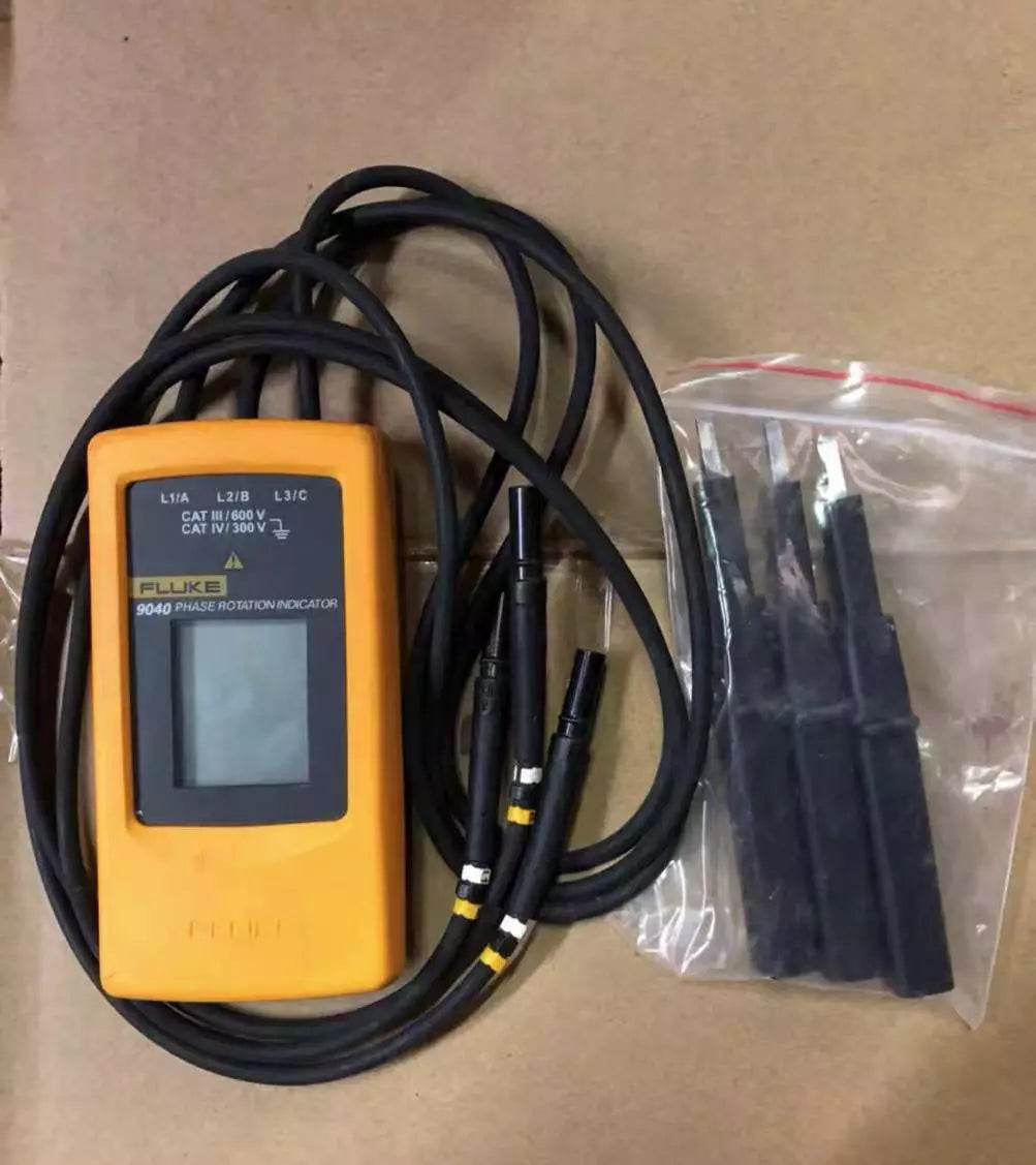 Fluke 9040 Digital Phase Rotation Indicator Tester Meters Used// - XG eqpt