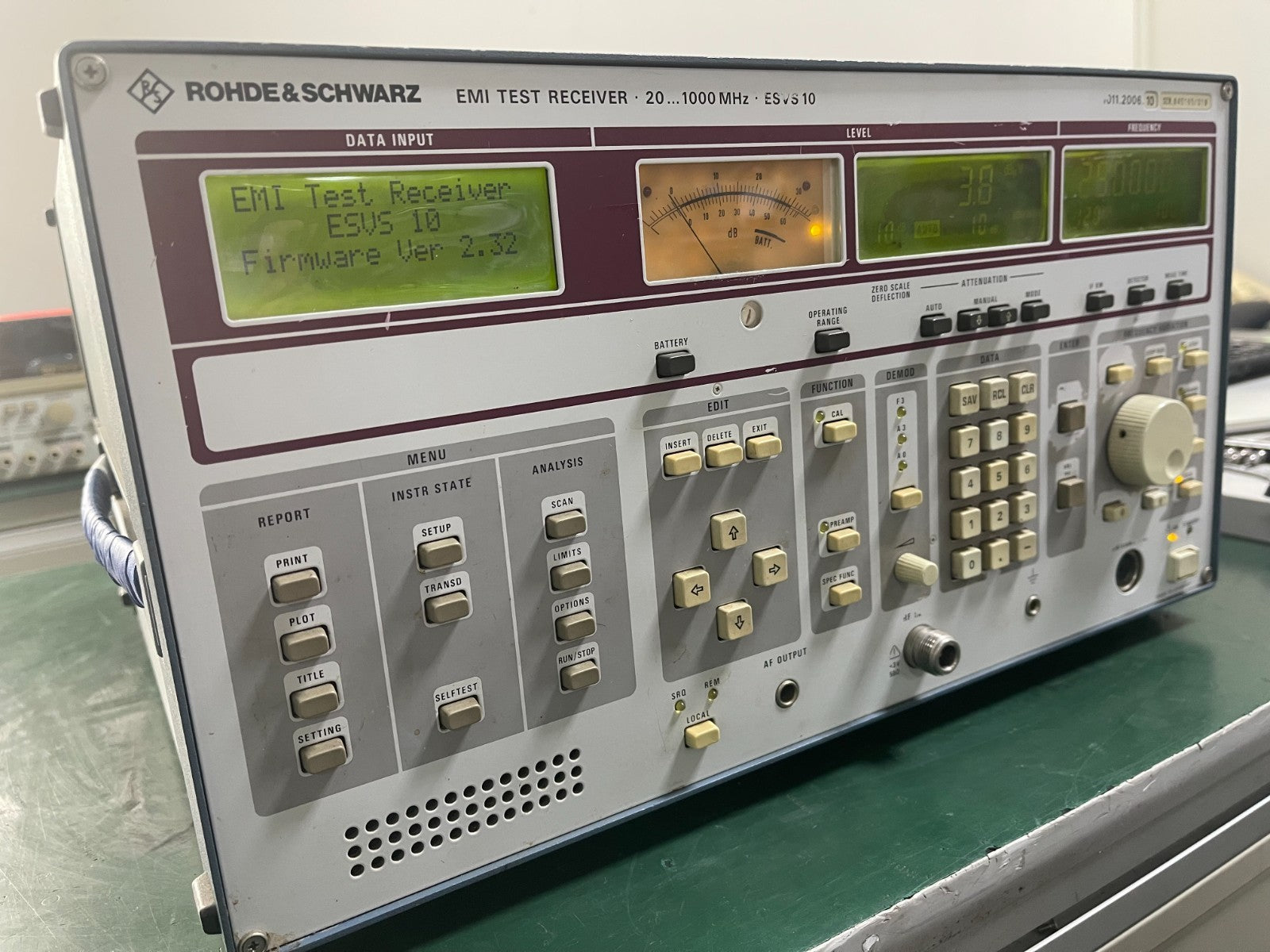 Rohde & Schwarz ESVS10 EMI Test Receiver 20 MHz - 1000 MHz _5165 - XG eqpt