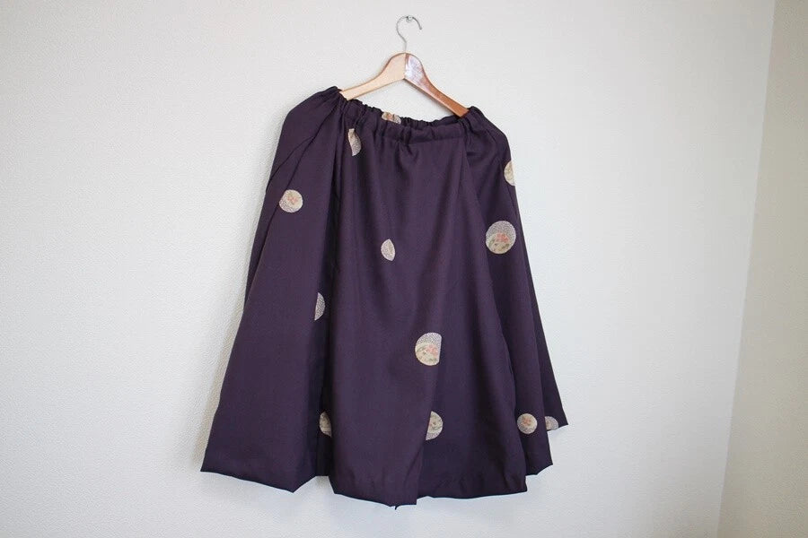 Japanese Kimono remake Wrap around skirt
