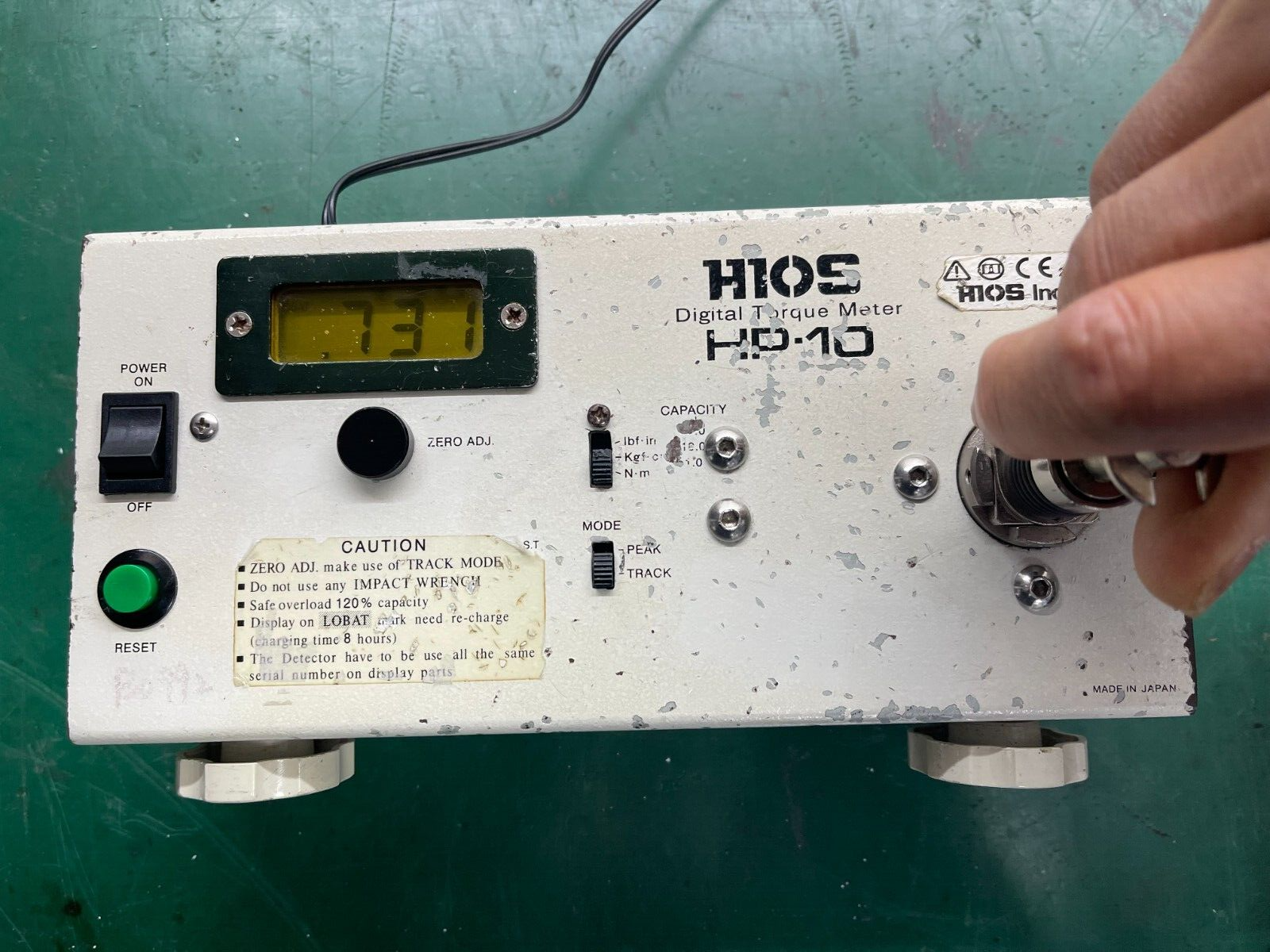 HIOS HP-10 HP10 Digital Torque Meter w/ Battery &amp; power adpater 240VAC