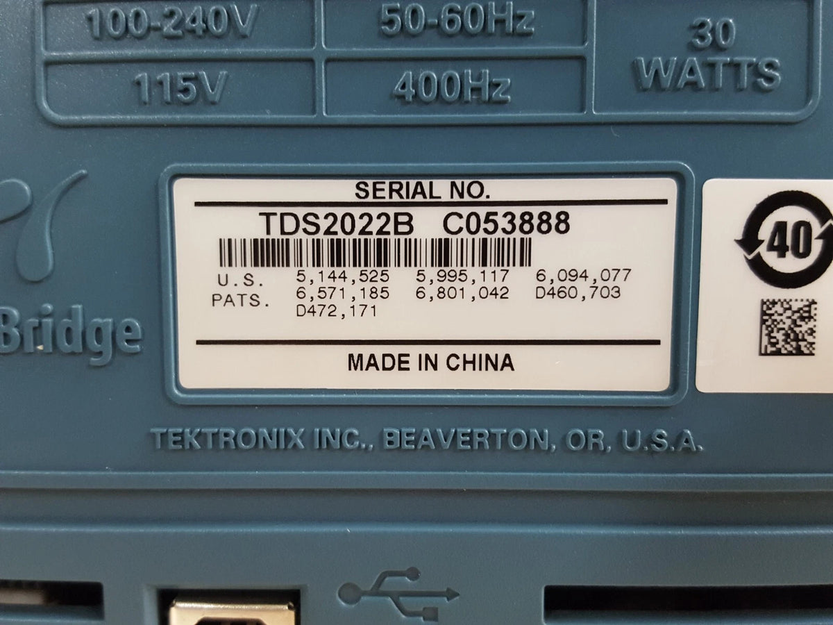 Tektronix TDS2022B Two Channel Digital Oscilloscope 200MHz 2CH