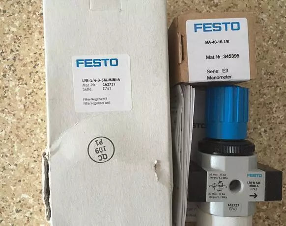 Festo LFR-1/4-D-5M-MINI-A 162727 Regulator for Pneumatic Systems