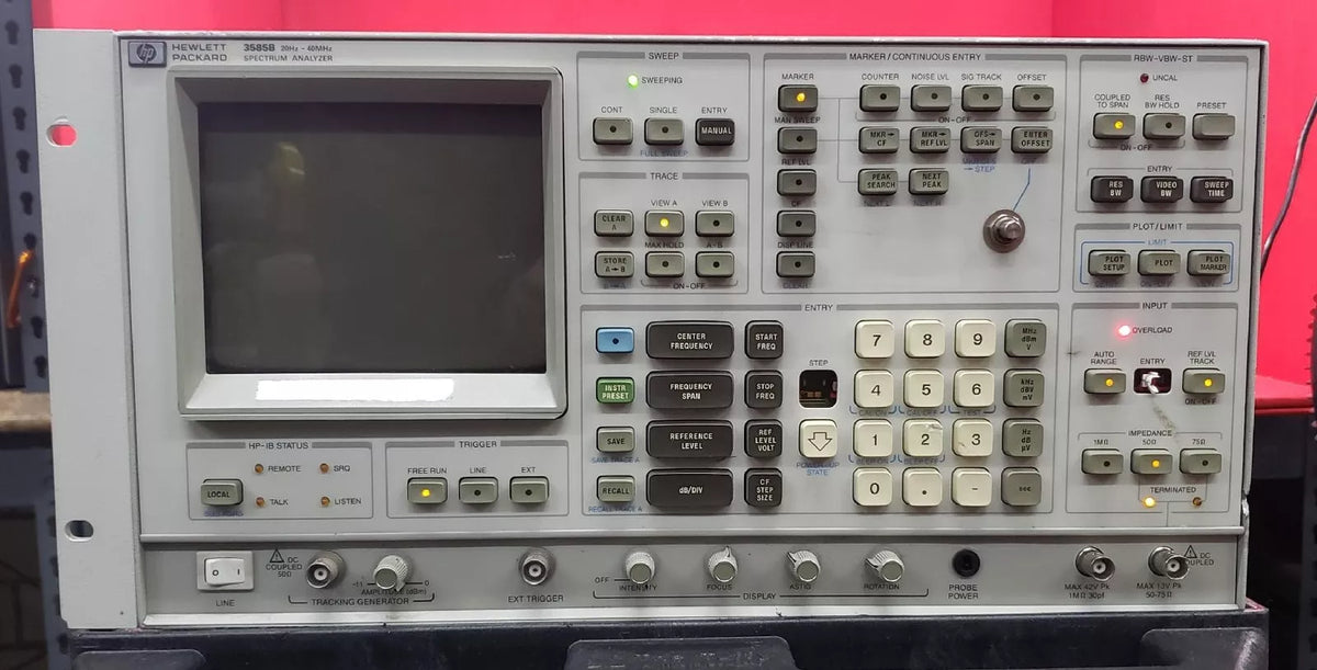 HP - Agilent - Keysight 3585B Spectrum Analyzer, 20Hz to 40MHz 3008A01407 - XG eqpt