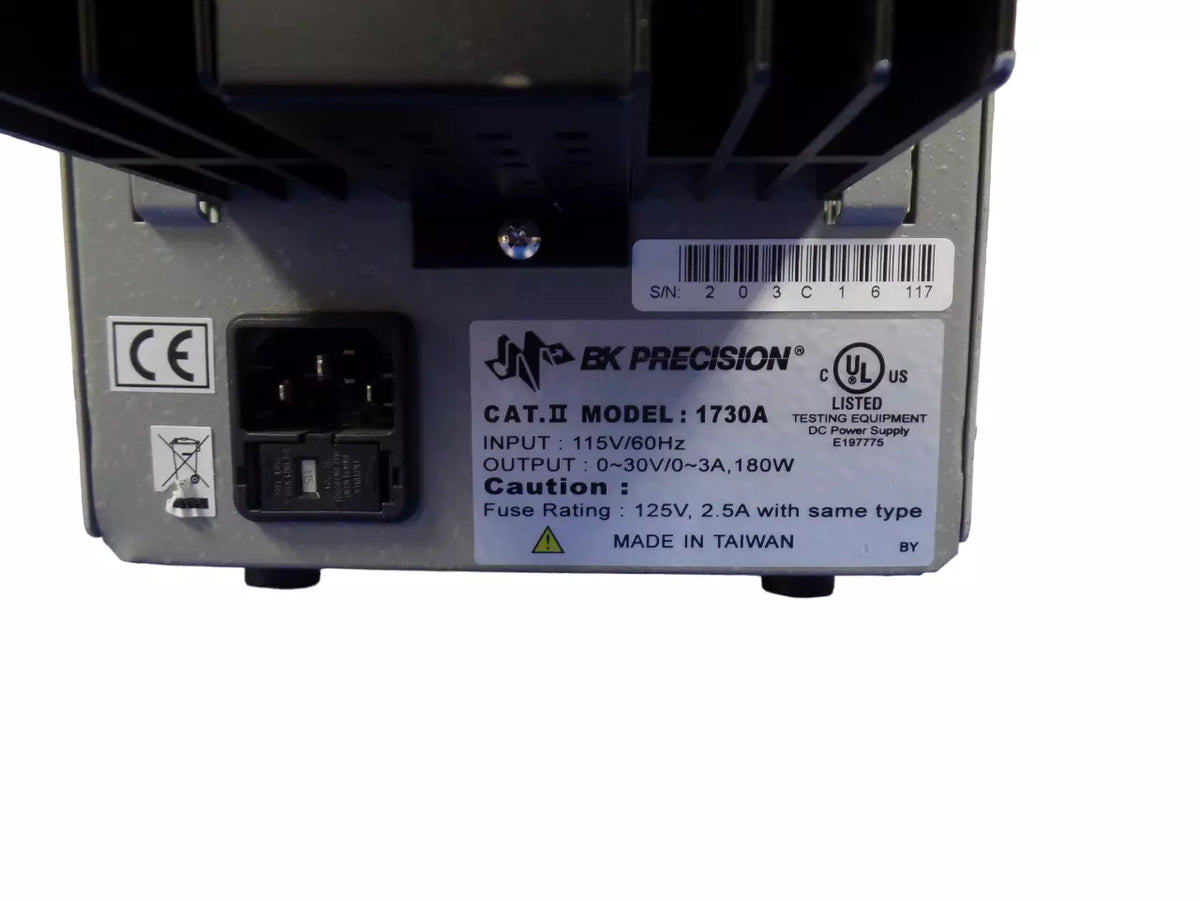BK Precision 1730A 0-30V 0-3A 180W Analog DC Power Supply