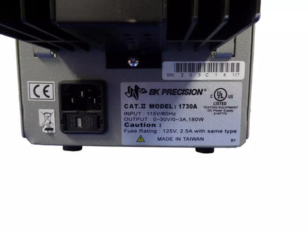 BK Precision 1730A 0-30V 0-3A 180W Analog DC Power Supply