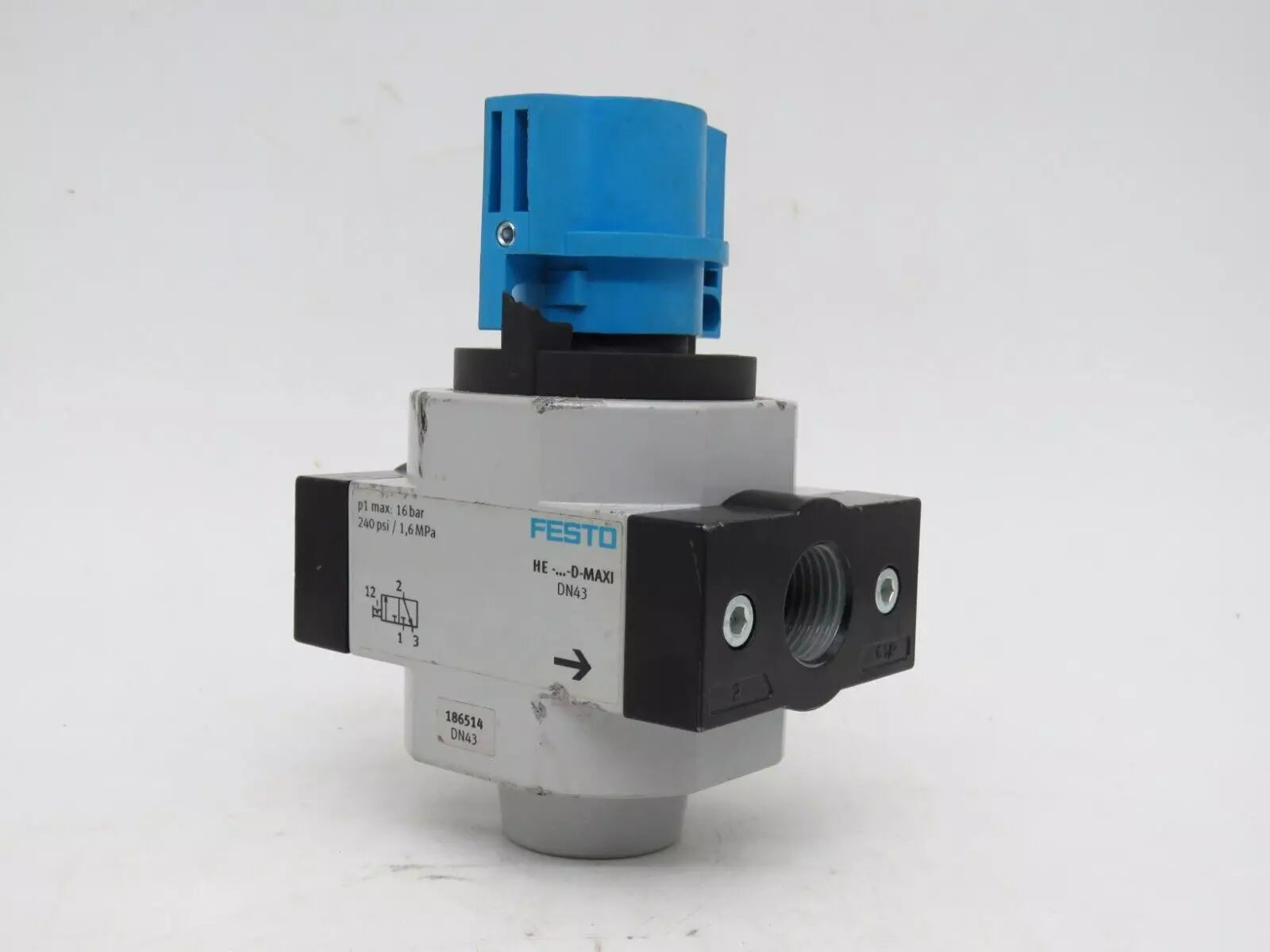 Festo HE-1/2-D-MAXI Shut Off Valve for Industrial Use