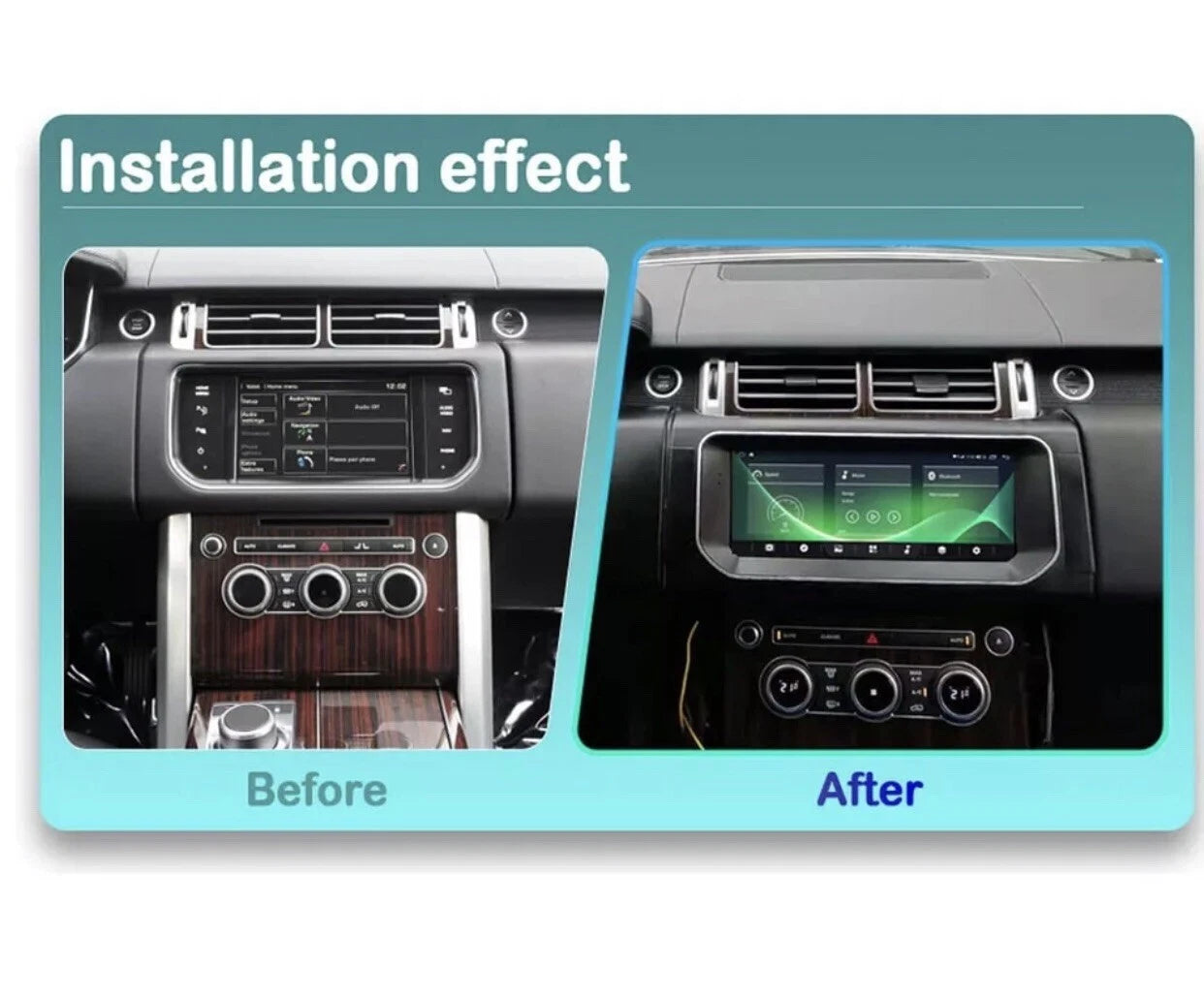 10.25" Android 13 Car Radio Stereo For Range Rover Vogue 2013-2020 Navi Carplay