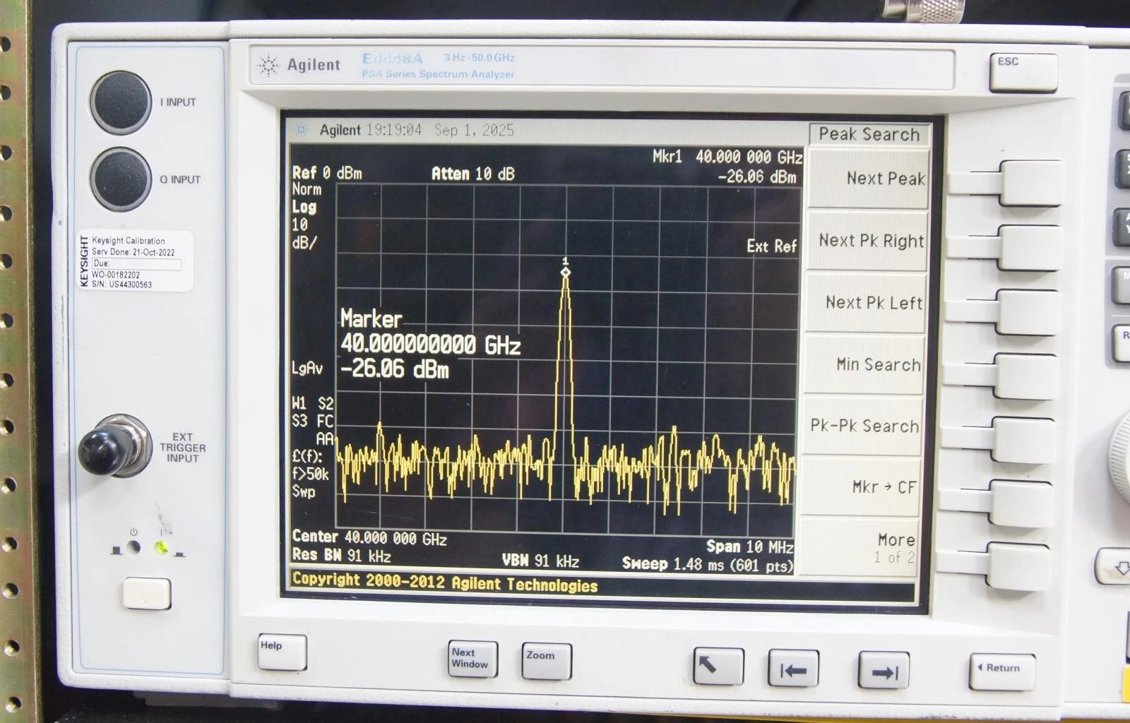 Agilent/ Keysight E8257N (E8257D) 40GHz PSG Sweep Generator OPT 007 1E1 UNT UNW