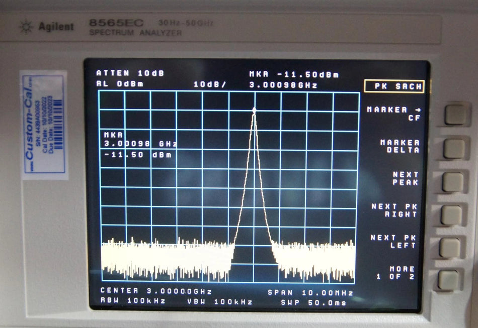 HP Agilent 83711B 1 GHz to 20 GHz Synthesized CW Generator