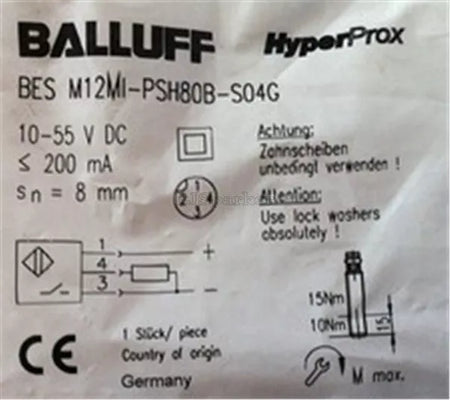 BALLUFF BES M12MI-PSH80B-S04G Proximity Switch Sensor