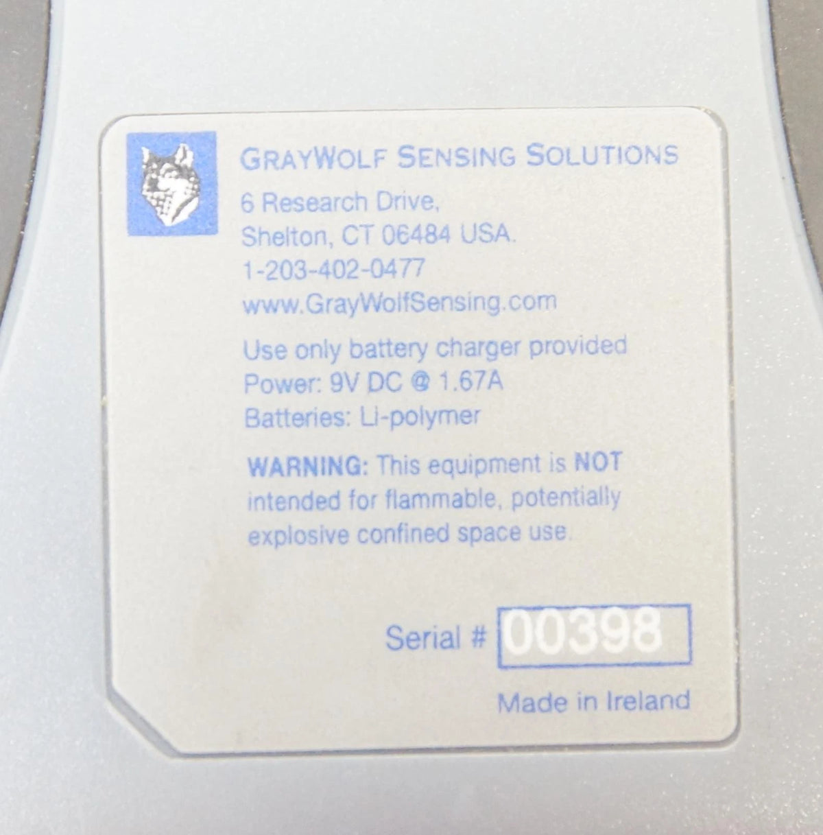 Gray Wolf Advanced Sense Environmental Test Meter No Probes