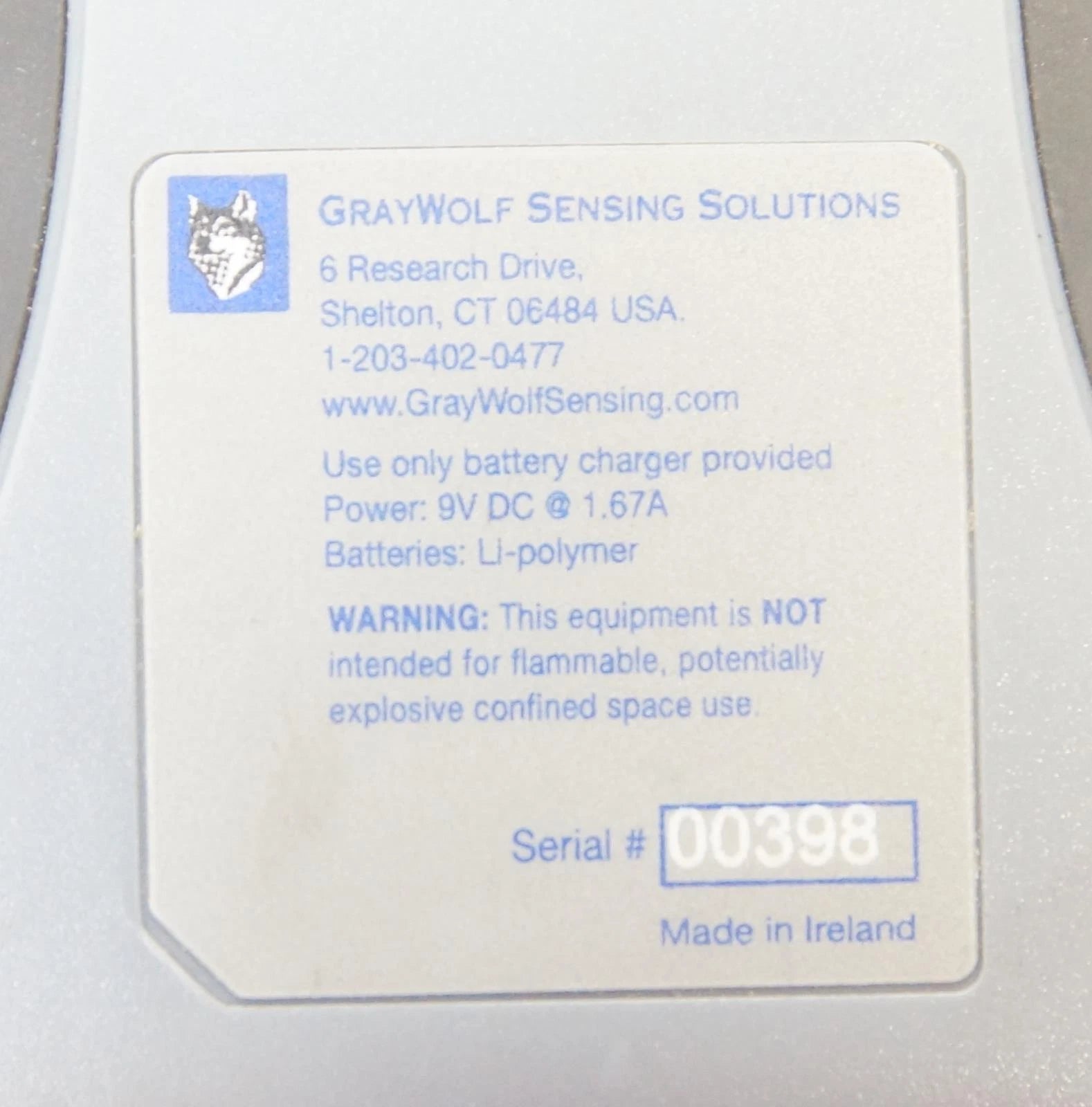 Gray Wolf Advanced Sense Environmental Test Meter No Probes