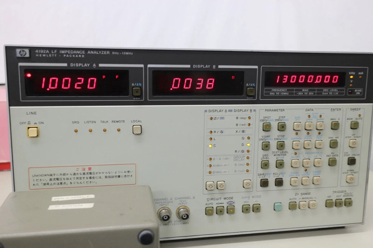 HP 4192A 13MHz LF Impedance Analyzer
