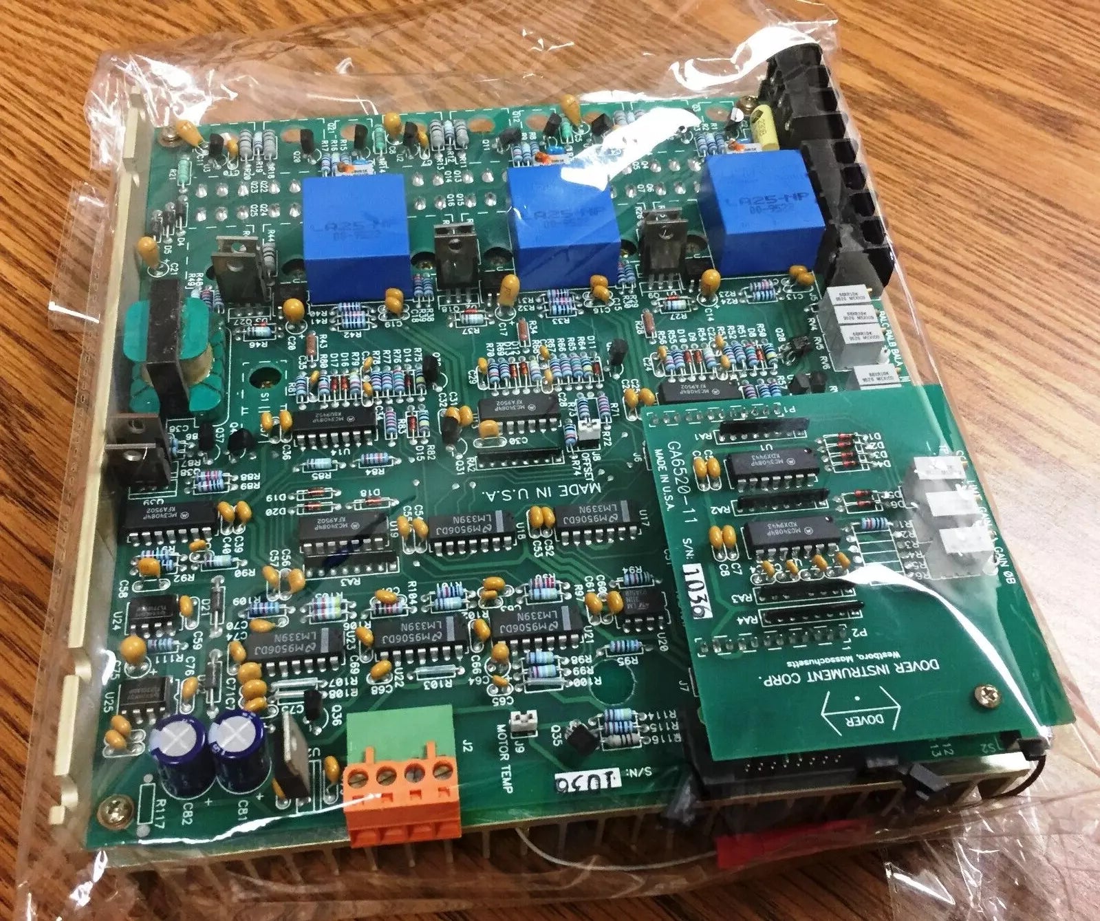 Dover Instrument GA6520 Servo Amplifier Board with GA6520-11 Axis Driver