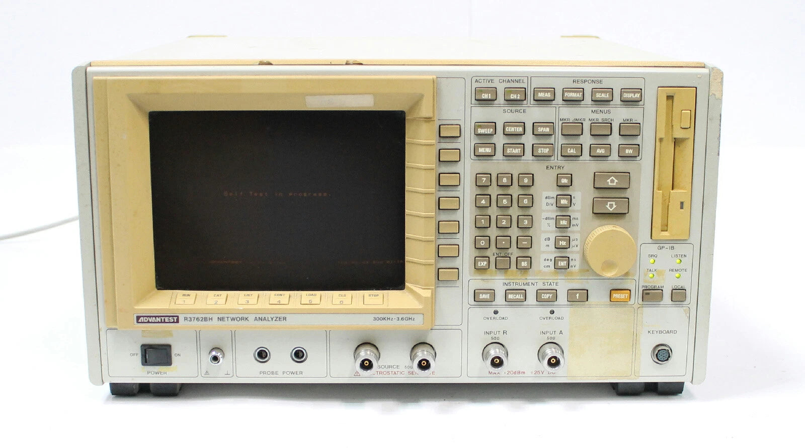 Advantest R3762BH 300 KHz - 3.6 GHz Vector Network Analyzer AS-IS